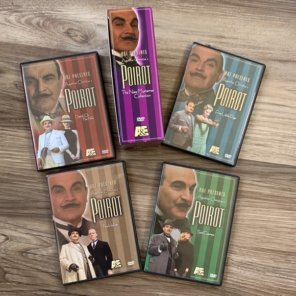 DVD Set Agatha Christie Poirot Mystery movie Collections A&E Acorn pbs - Picture 2 of 8